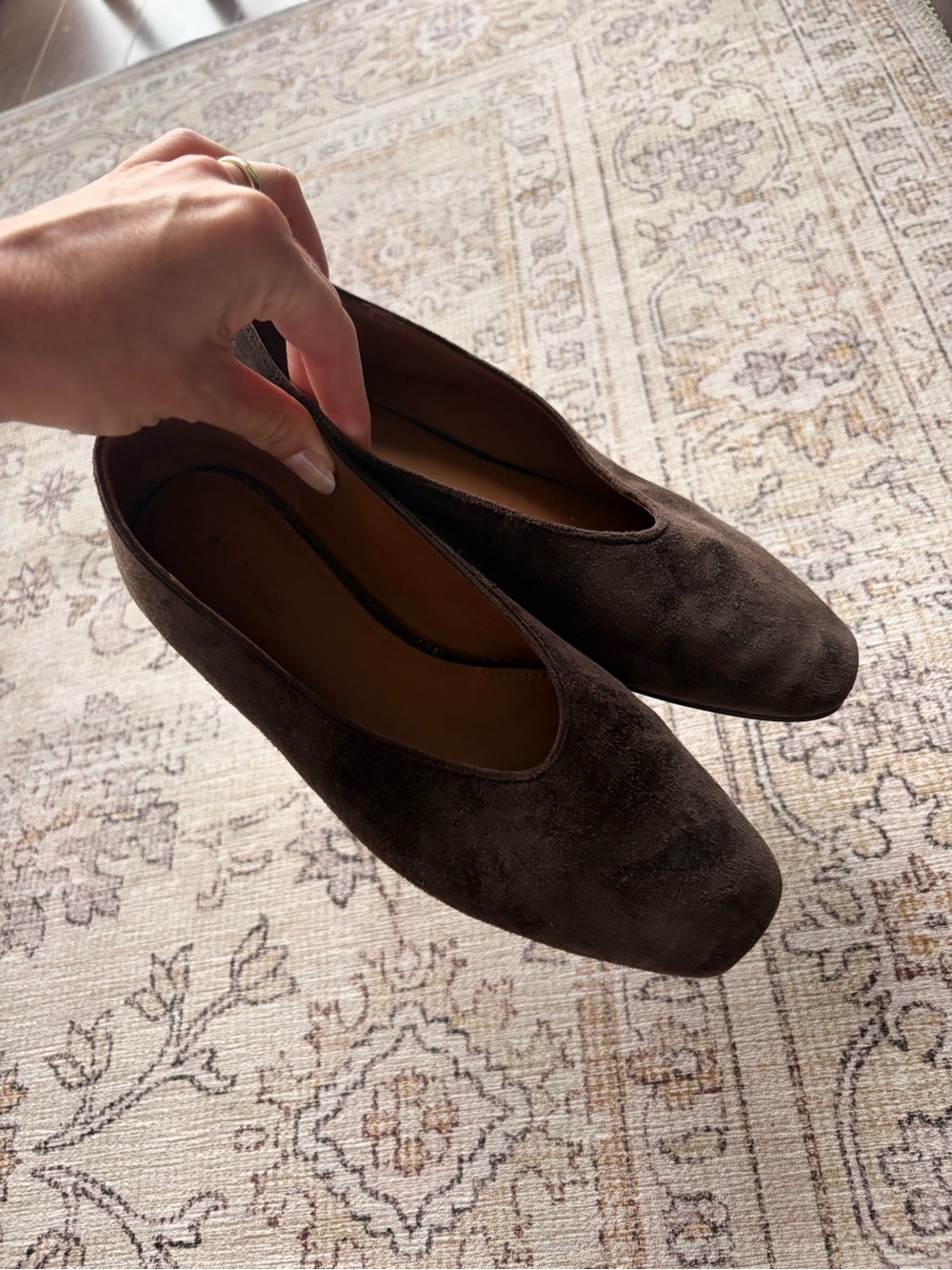 Madewell Mylie Dark Brown Suede Slip-On Flats